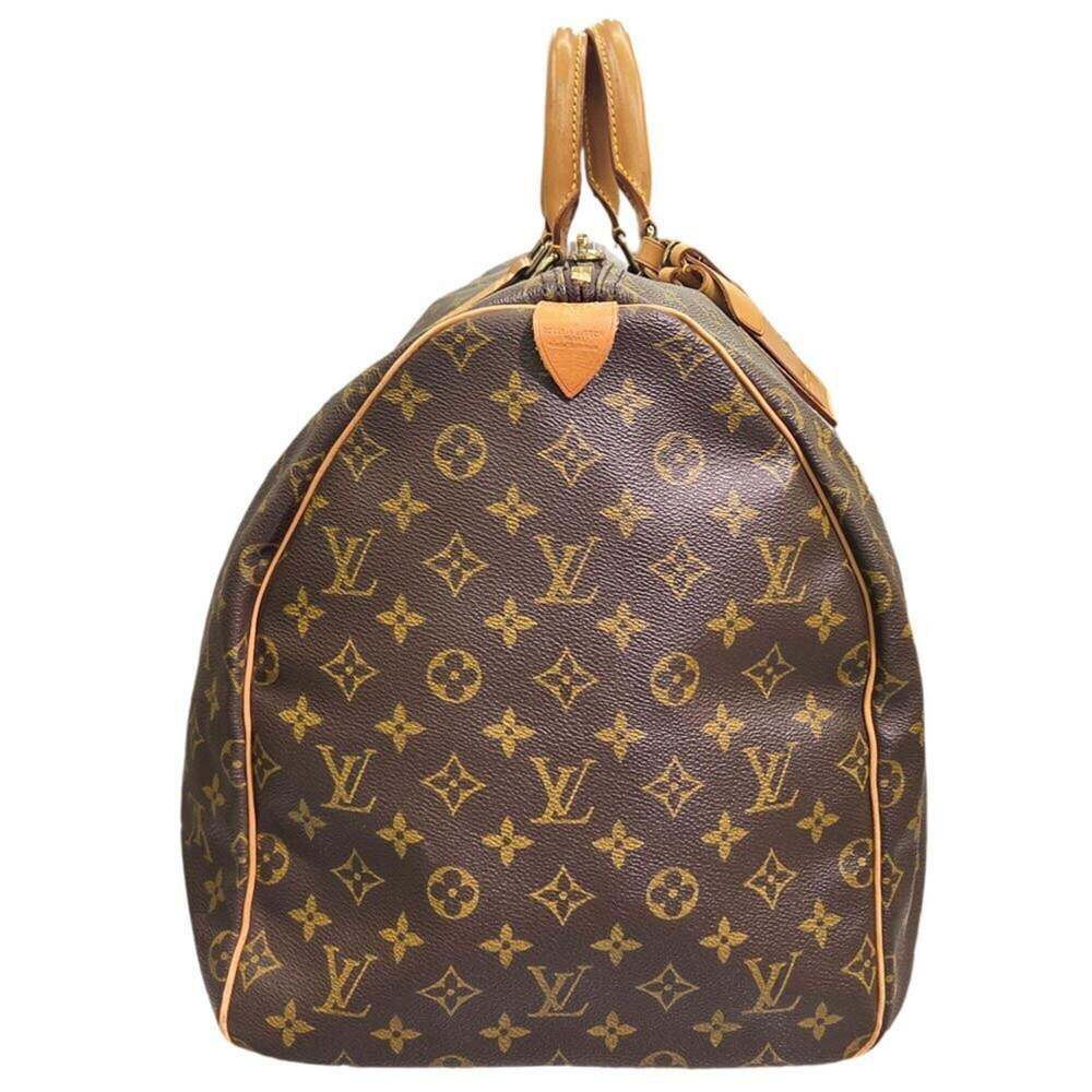 LOUIS VUITTON Authentic Brown Monogram Keepall 55 Boston Bag - Picture 4 of 16